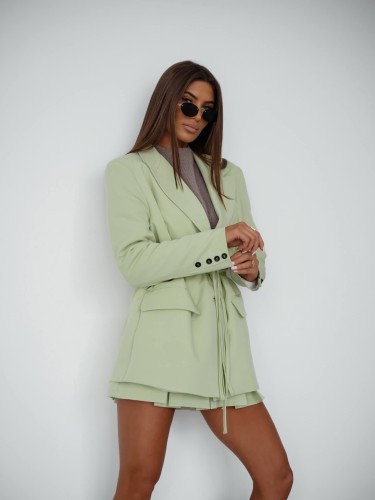 Marynarka oversize ściągana w pasie Me Gusta     