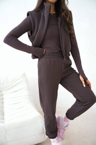 Komplet 3in1 Bluzka kamizelka i spodnie By Mia  