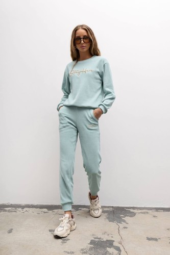 Komplet dresowy w prążek Stayhere       