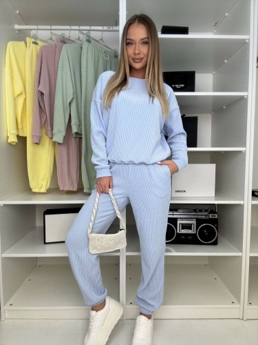 Komplet dresowy w prążek Stayhere         