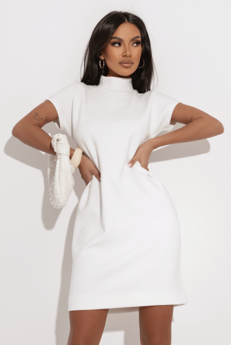 Sukienka dzianinowa z golfem mini Kler Ivon