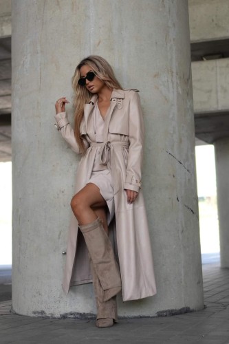 Perfect Trench płaszcz skórzany La Monne     