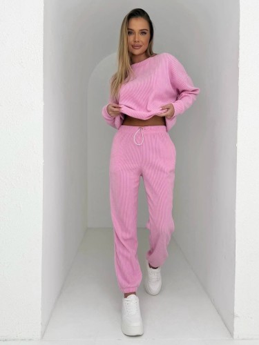 Komplet dresowy w prążek Stayhere          