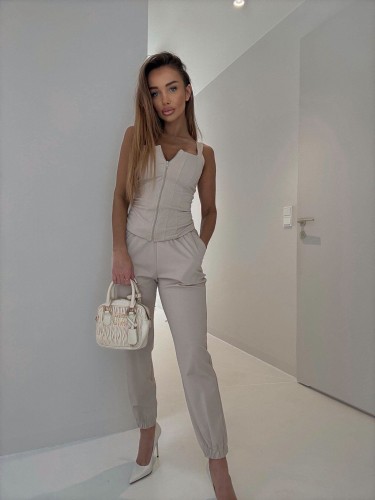 Komplet gorsetowy top i spodnie Agatha Fashion