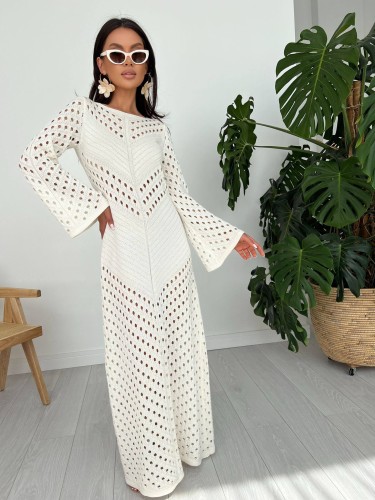 Ażurowa sukienka maxi Le Pari