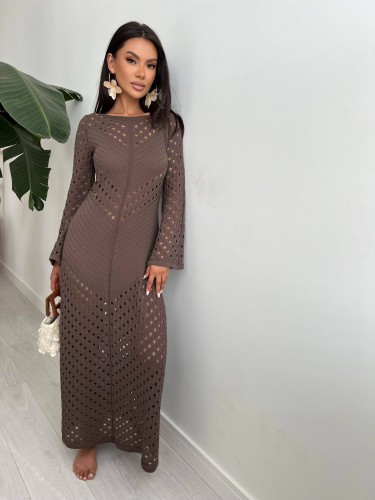 Ażurowa sukienka maxi Le Pari 