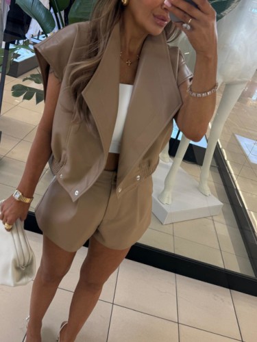 Kamizelka z eko skóry Emo