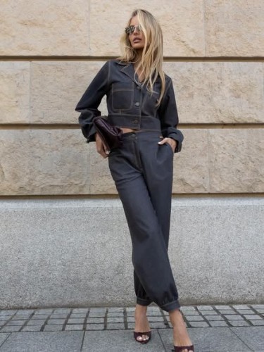 Spodnie balladynki jeans La Diva Mia 
