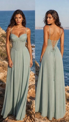 Rozkloszowana sukienka maxi Aura Pretty Women