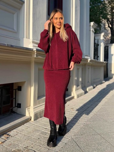 Bluza prązek z kapturem Stayhere 