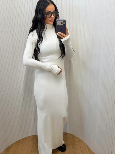 Sukienka dzianinowa maxi golf Slay