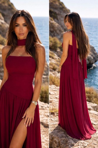 Sukienka maxi gorsetowa z szalem Pretty Women
