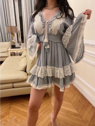 Sukienka z falbankami  Boho