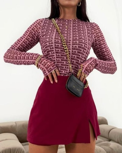 Siateczkowa bluzka FLOWER La Milla         